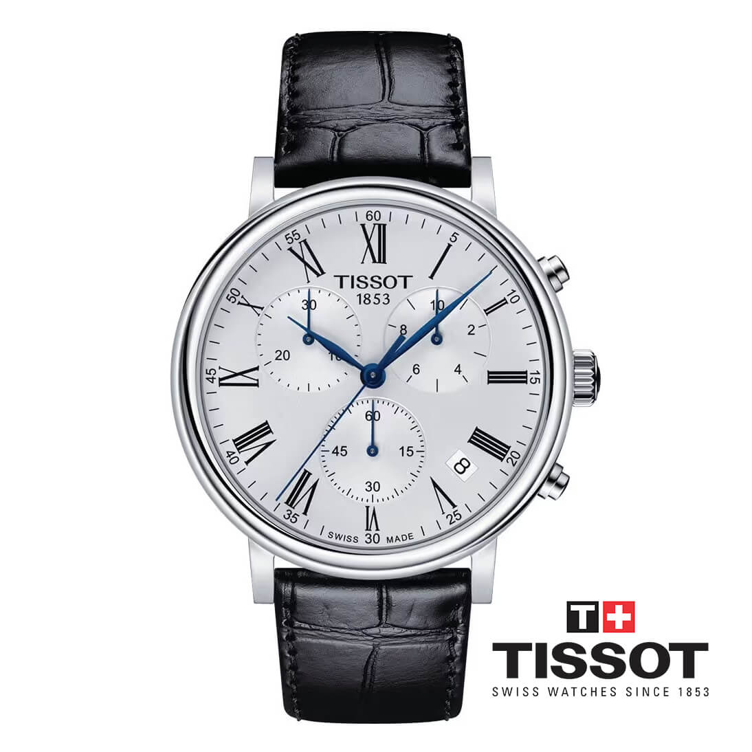 ĐỒNG HỒ NAM TISSOT CARSON PREMIUM CHRONOGRAPH T122.417.16.033.00 CHÍNH HÃNG